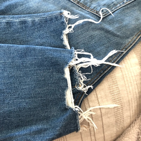 Loft Curvy Skinny Destroyed Hem Jeans - Summer 2021 Season - Picture 4 of 9